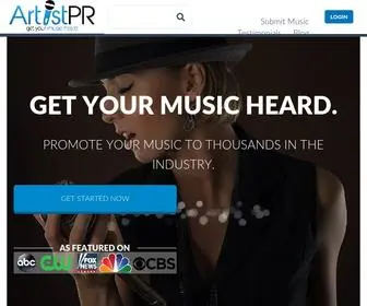 Artistpr.com(ArtistPR is a great platform) Screenshot