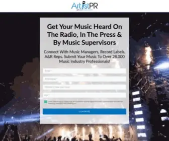 Artistprpro.com(Get your music heard) Screenshot