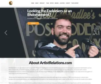 Artistrelations.com(Artist Relations) Screenshot