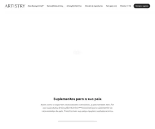 Artistry.com.br(Skin Nutrition) Screenshot