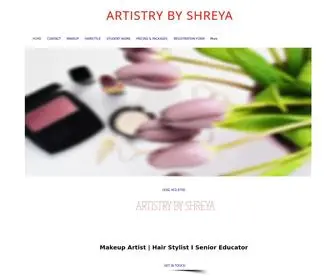 Artistrybyshreya.com(Wedding Makeup Artist Cambridge) Screenshot