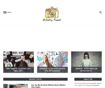 Artistryfound.com(Artistry Found) Screenshot