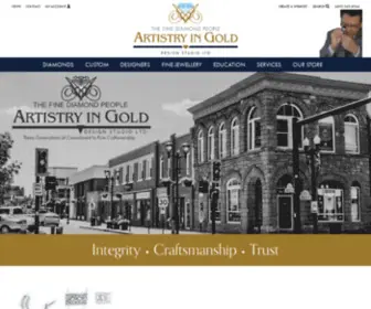 Artistryingold.ca(Jewelry Store In Red Deer) Screenshot