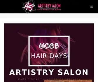 Artistrythesalon.com(Where Beauty Meets Creativity) Screenshot