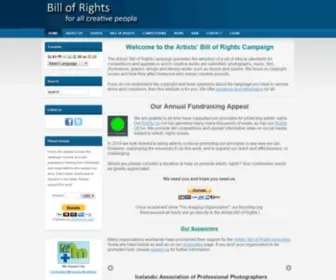 Artists-Bill-OF-Rights.org(Artists Bill of Rights) Screenshot
