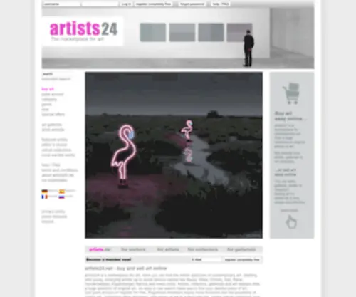 Artists24.net(Artists 24) Screenshot