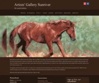 Artistsgallerysunriver.com(Artists' Gallery Sunriver) Screenshot