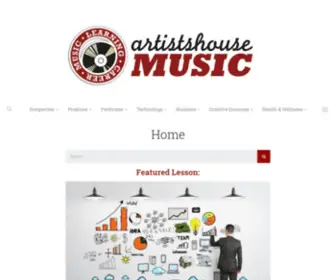 Artistshousemusic.org(Welcome) Screenshot