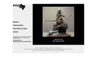 Artistsintexas.com(Artists in Texas Directory) Screenshot