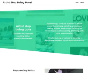 Artiststopbeingpoor.club(Online club for creators) Screenshot