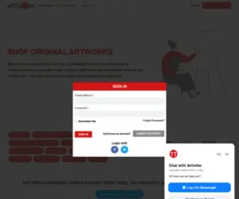 Artistter.com(One stop for your creative needs) Screenshot
