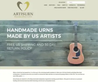 Artisurn.com(Handmade Cremation Urns) Screenshot