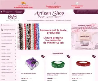 Artizan-Shop.ro(Magazinul online Artizan Shop va ofera o gama variata de) Screenshot