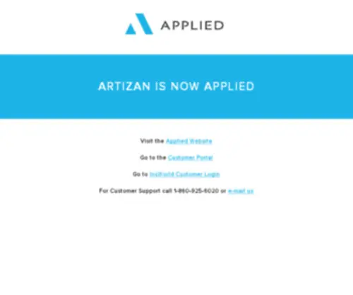 Artizan.com(Artizan Internet Services) Screenshot