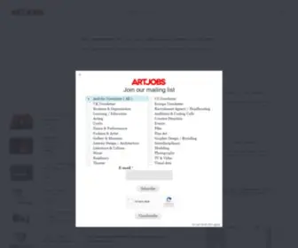 Artjobs.com(Official Art Jobs) Screenshot
