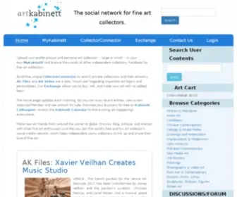 Artkabinett.com(The social network for fine art collectors) Screenshot