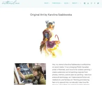 Artkarolina.com(Original Art & Art Prints by Karolina Szablewska) Screenshot