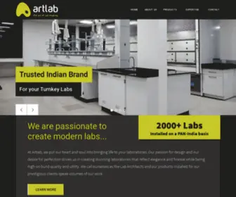 Artlabsindia.com(Lab Furniture) Screenshot