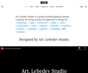 Artlebedev.org(Art. Lebedev Studio) Screenshot