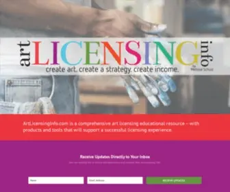 Artlicensinginfo.com(Art Licensing Info) Screenshot