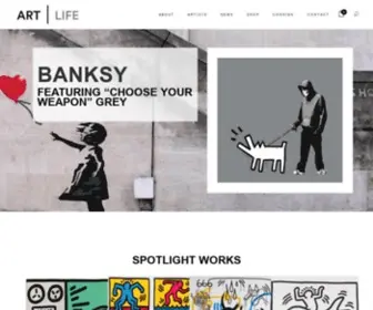 Artlife.com(Contemporary Art Gallery) Screenshot