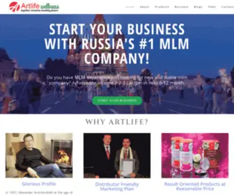 Artlifewellness.in(Start Your Business With RUSSIA'S #1 Wellness Company) Screenshot