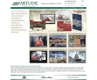 Artlinegreetings.com(Business Holiday Cards from Artline Greetings) Screenshot