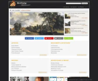 Artliste.com(Vivez l'art en grand) Screenshot