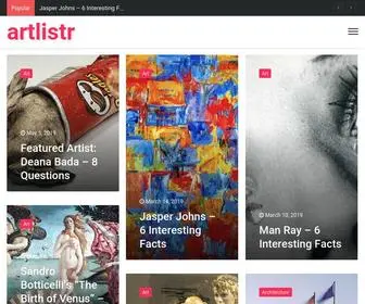 Artlistr.com(Follow your art) Screenshot