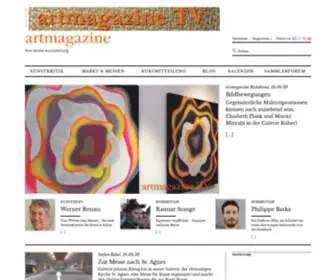 Artmagazine.cc(Ihre online Kunstzeitung) Screenshot