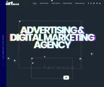 Artman.co(A Toronto based Digital Marketing & Custom WEB DESIGN Agency) Screenshot
