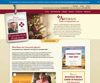 Artmanhome.com(Artman Assisted Living Community) Screenshot