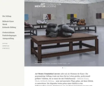 Artmentor.ch(Art Mentor Foundation Lucerne) Screenshot