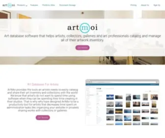 Artmoi.com(ArtMoi&#039;s art database software) Screenshot