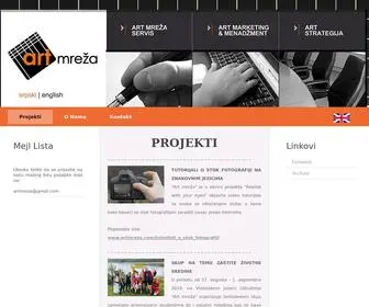 Artmreza.com(Udruženje Art Mreža) Screenshot