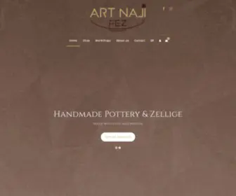 Artnaji.com(Art Naji poterie et Zellige d'artisanat Marocain) Screenshot