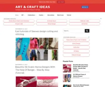 Artncraftideas.com(Art & Craft Ideas) Screenshot