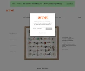 Artnet.com(Buy, Sell, and Research Contemporary Art Online) Screenshot