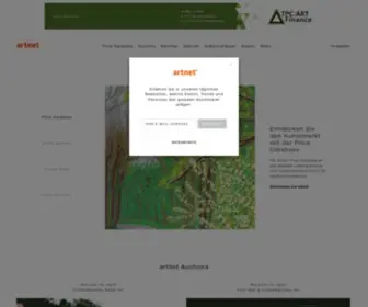 Artnet.de(Die Welt der Kunst online) Screenshot