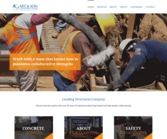 Artnsonconstruction.com(Building the Future) Screenshot