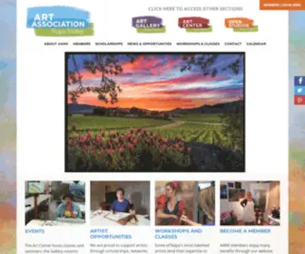 ARTNV.org(Art Association Napa Valley) Screenshot