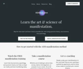 Artof-Manifestation.com(The Art & Science of Manifestation by Lona Whitney) Screenshot