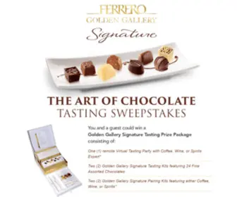 Artofchocolatetasting.com(The Art of Chocolate Tasting Sweepstakes) Screenshot