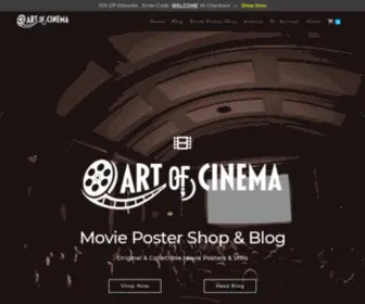 Artofcinema.net(Movie Poster Store & Blog) Screenshot