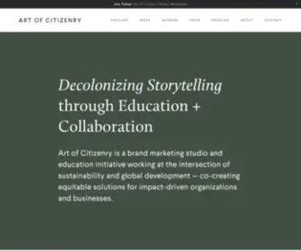 Artofcitizenry.com(Art of Citizenry) Screenshot