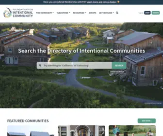 Artofcmty.com(Intentional Communities) Screenshot