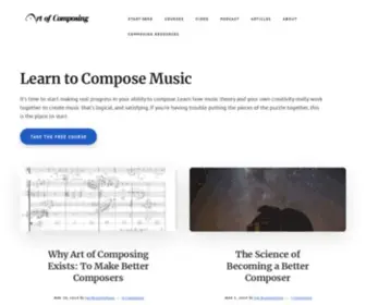 Artofcomposing.com(Art of Composing) Screenshot