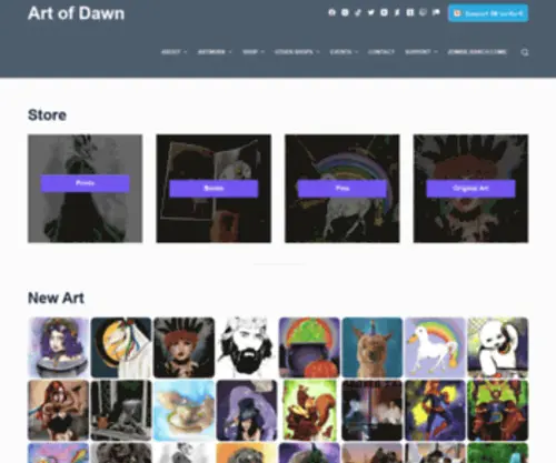 Artofdawn.com(Art of Dawn) Screenshot