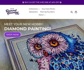 Artofdiamondpainting.com(Art of Diamond Painting) Screenshot