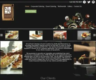 Artoffood.ca(Best Toronto Catering / GTA. Event catering) Screenshot